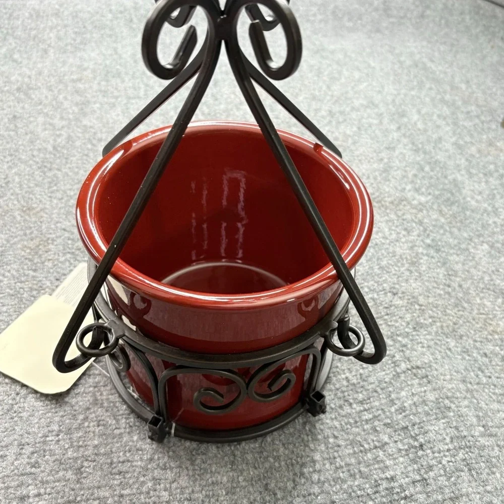 Better Homes Gardens Hanging Candle Holder Set 7 Pc Metal Glass Red‎ Traditional
